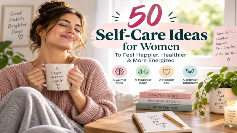 Self Care Ideas for Women: 50 Simple Ways to Feel Better